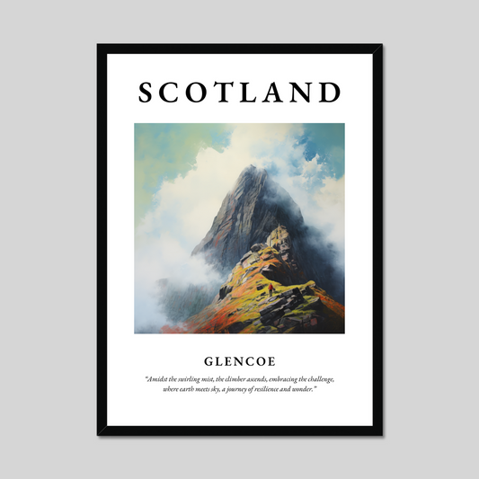 Poster of Glencoe, Scotland.