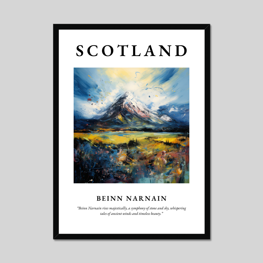 Poster of Beinn Narnain, Scotland.