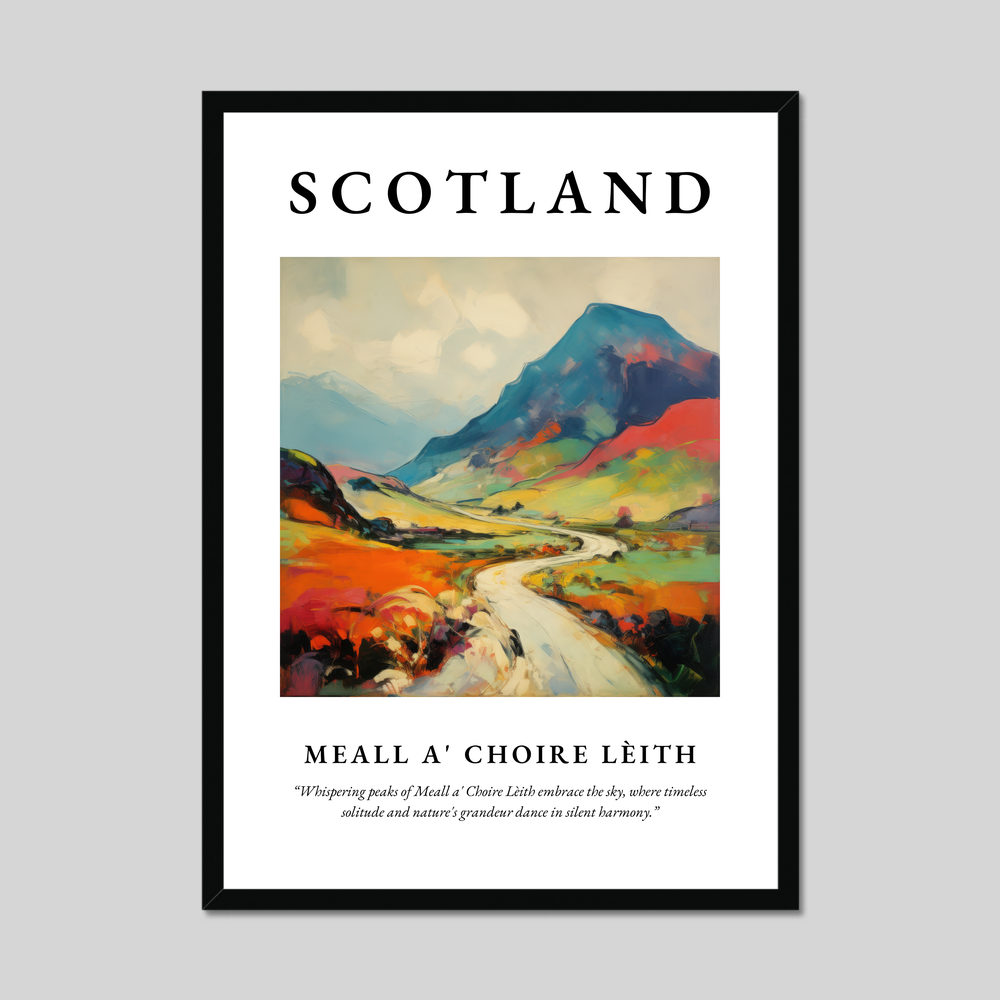 Poster of Meall a' Choire Lèith, Scotland.