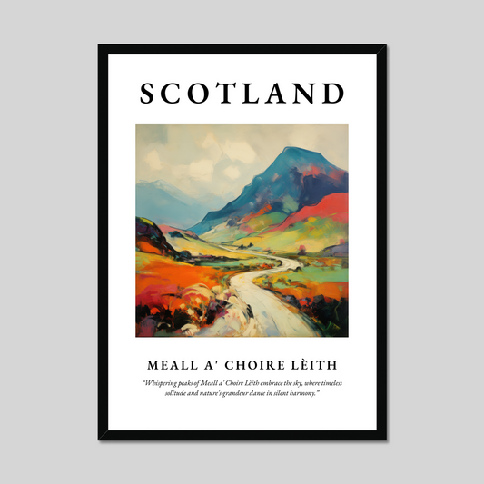 Poster of Meall a' Choire Lèith, Scotland.