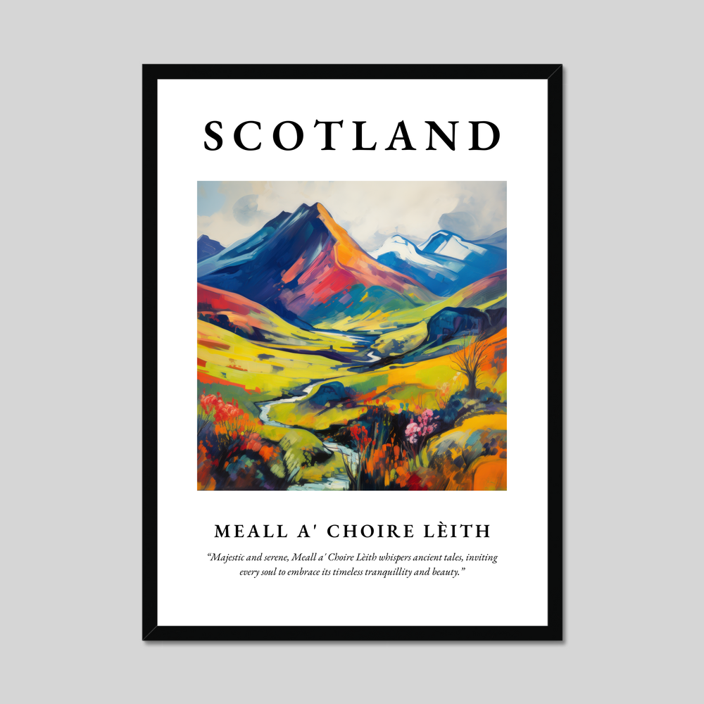 Poster of Meall a' Choire Lèith, Scotland.