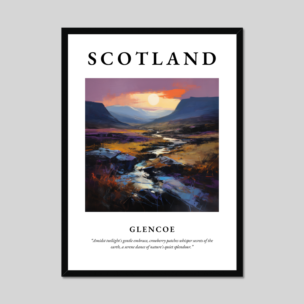 Poster of Glencoe, Scotland.