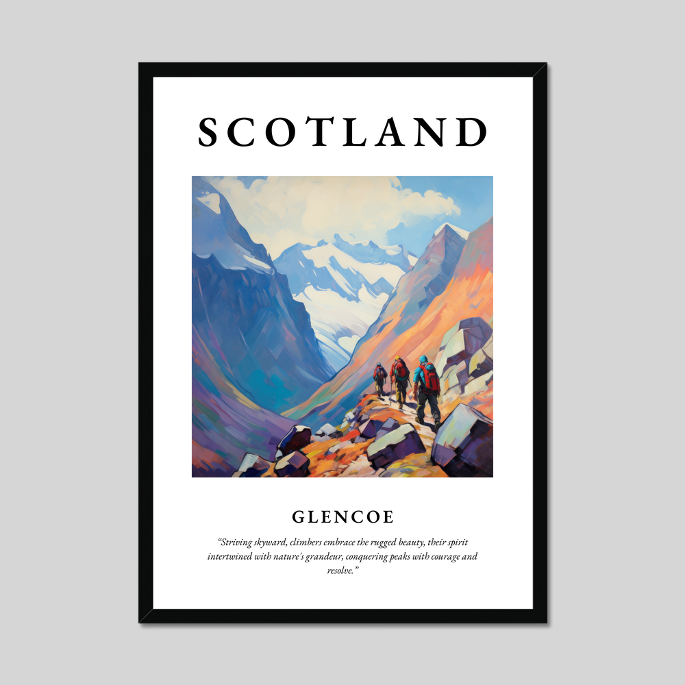 Poster of Glencoe, Scotland.