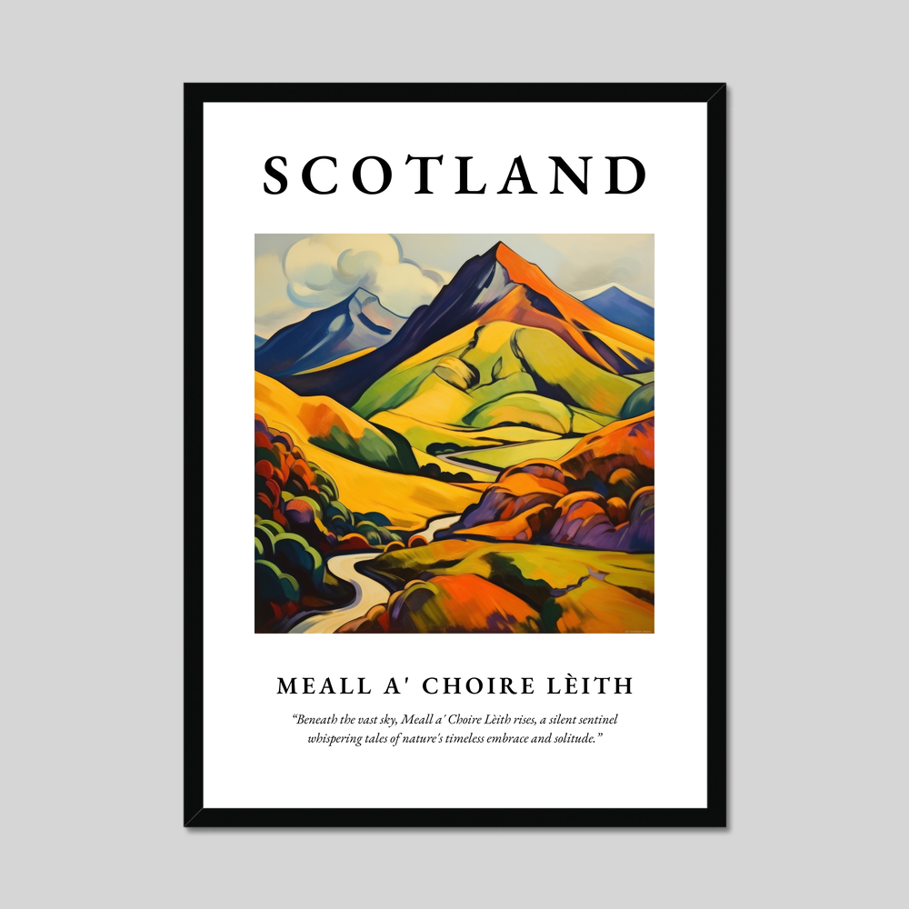 Poster of Meall a' Choire Lèith, Scotland.