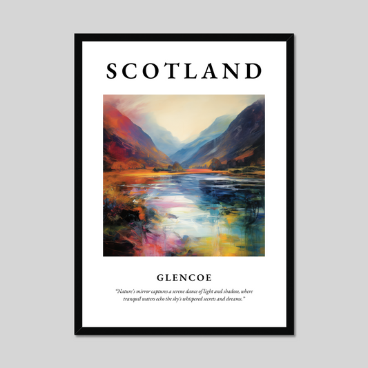 Poster of Glencoe, Scotland.