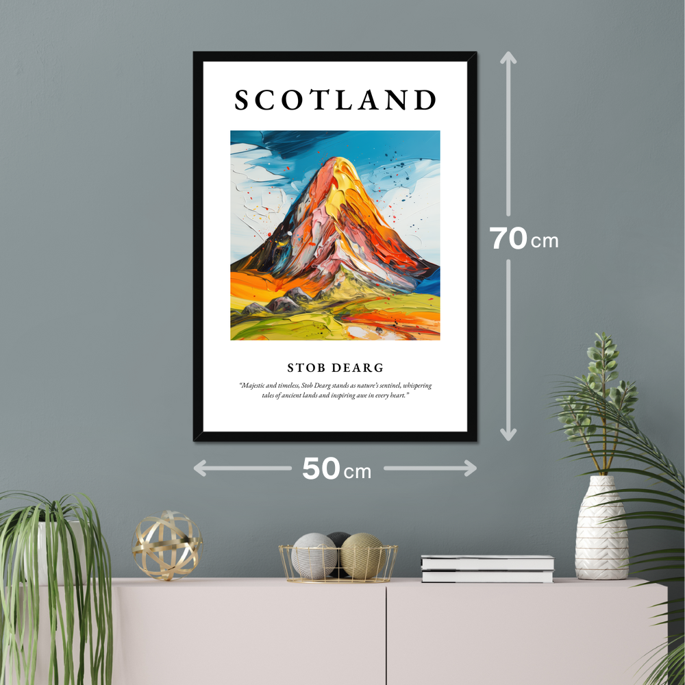 Poster of Stob Dearg hanging on a wall