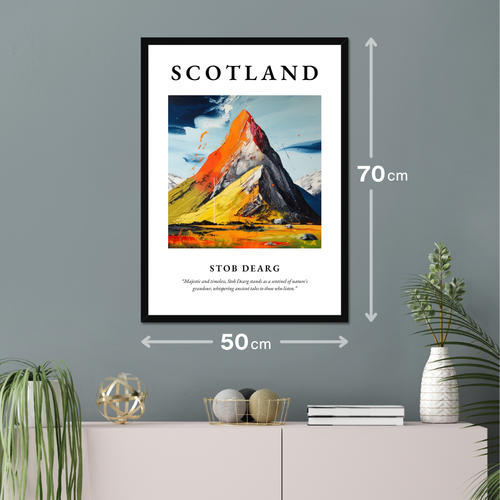 Poster of Stob Dearg hanging on a wall