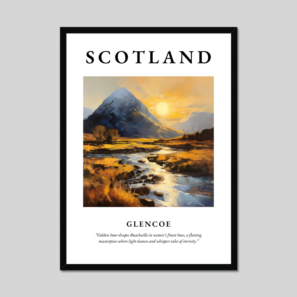 Poster of Glencoe, Scotland.