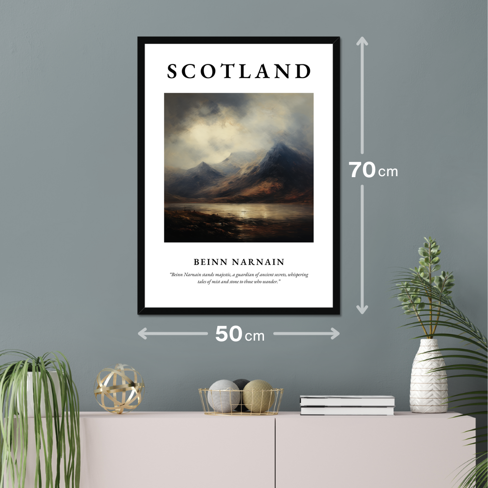 Poster of Beinn Narnain hanging on a wall