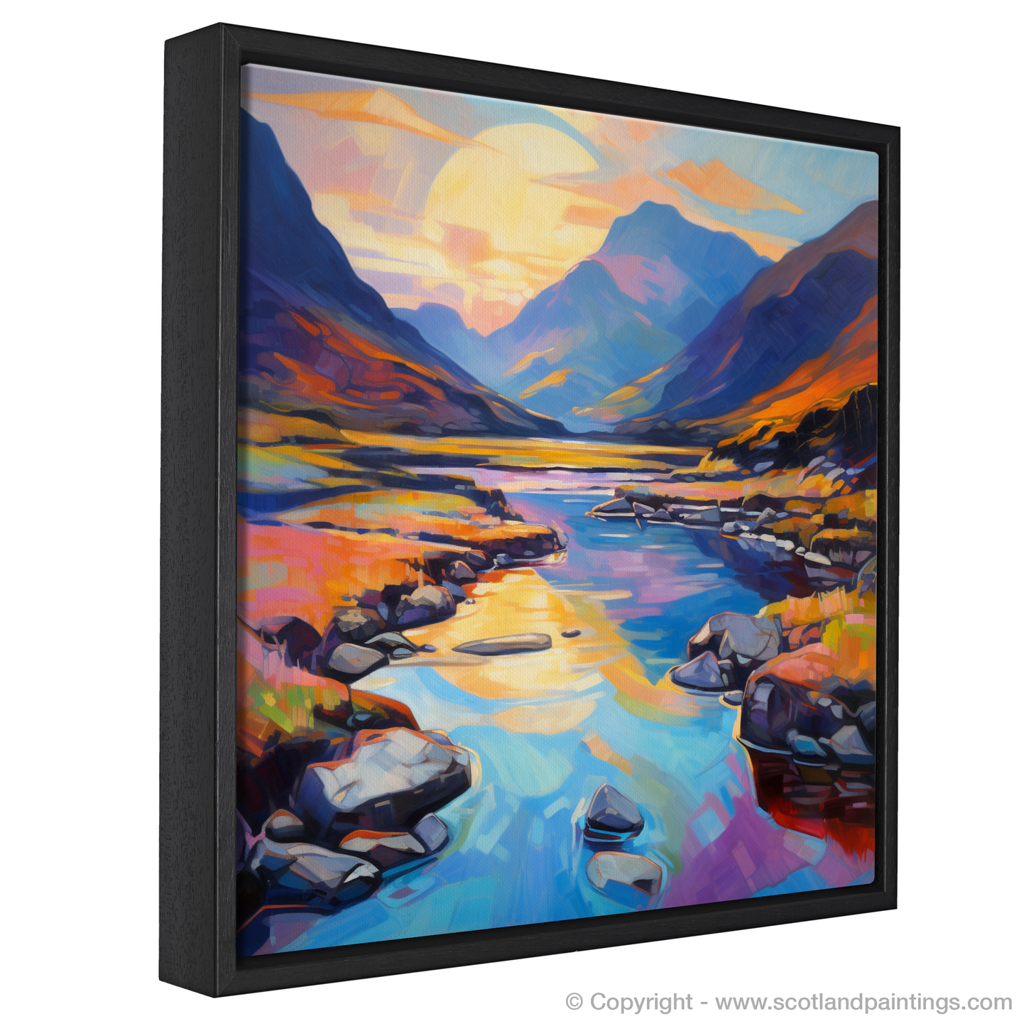 Dawn's Kaleidoscope: A Fauvist Reimagining of Glencoe