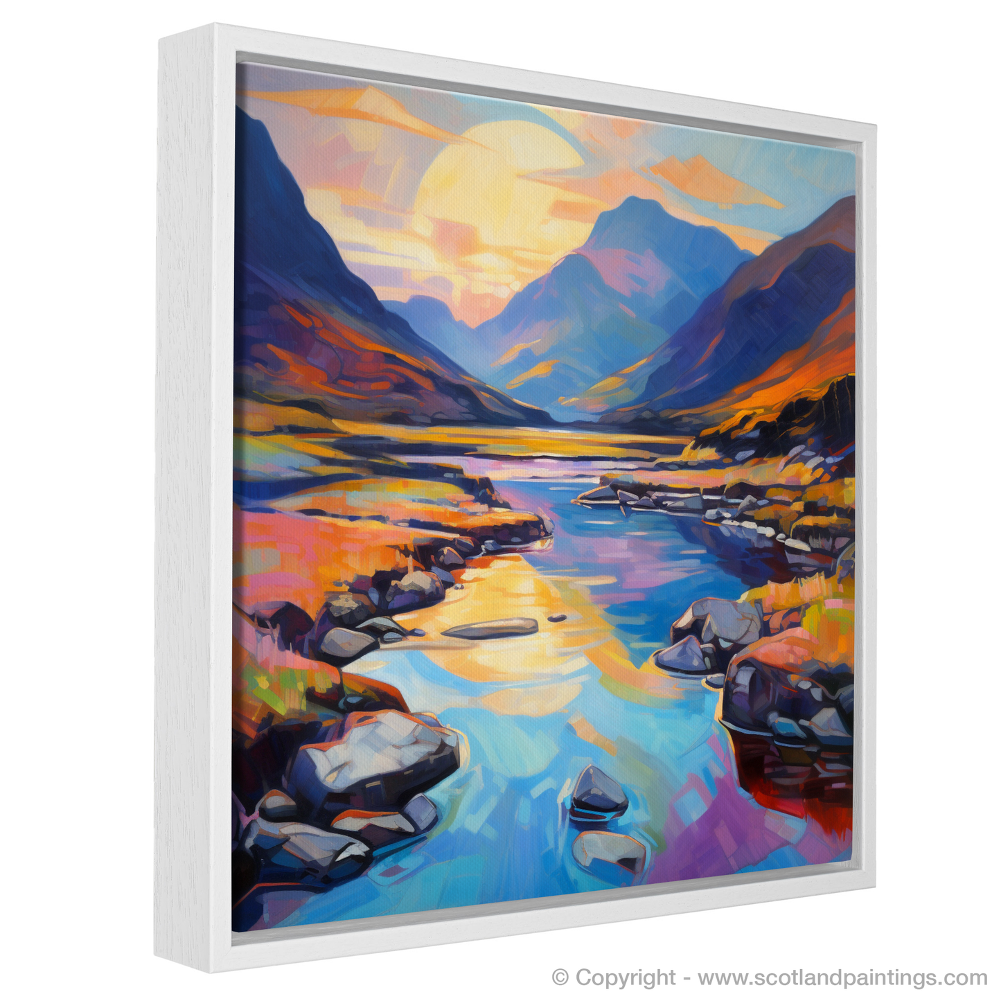 Dawn's Kaleidoscope: A Fauvist Reimagining of Glencoe