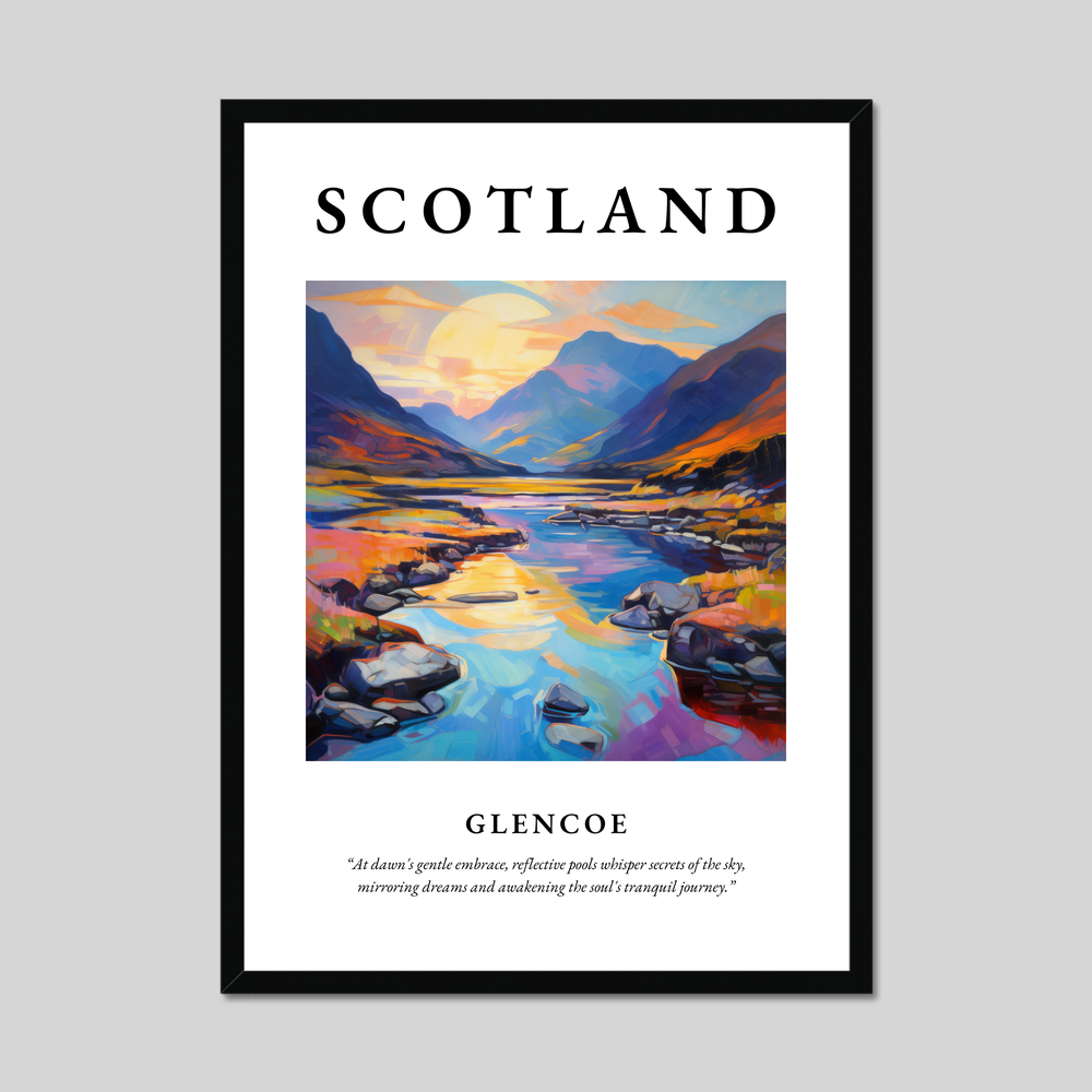 Poster of Glencoe, Scotland.