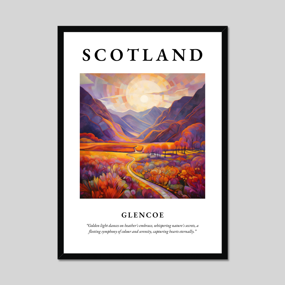 Poster of Glencoe, Scotland.