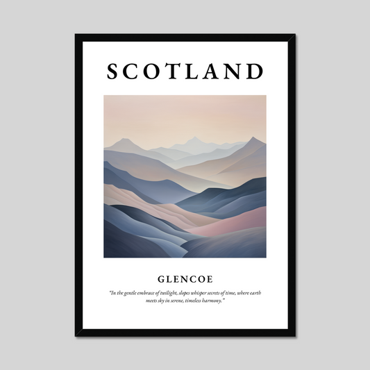 Poster of Glencoe, Scotland.