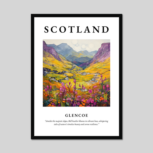 Poster of Glencoe, Scotland.