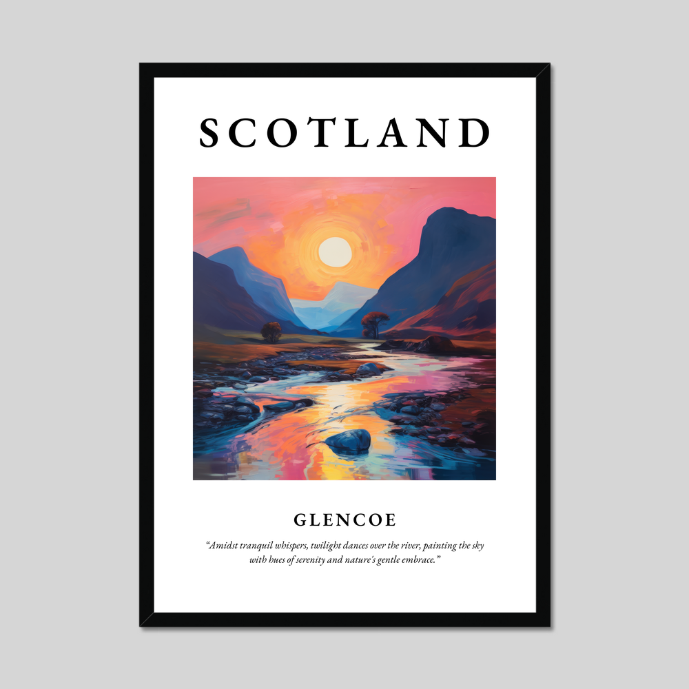 Poster of Glencoe, Scotland.