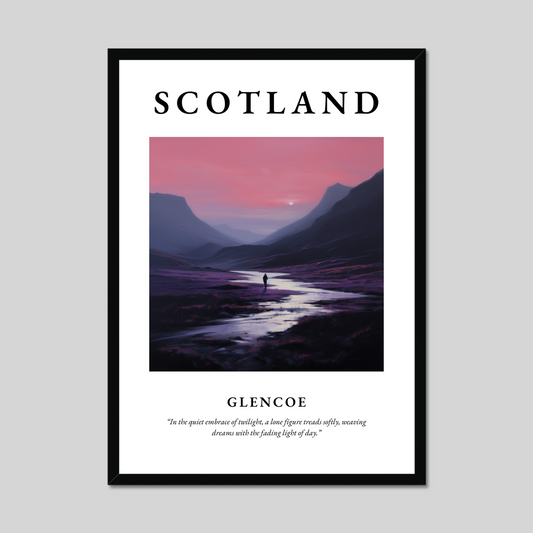 Poster of Glencoe, Scotland.