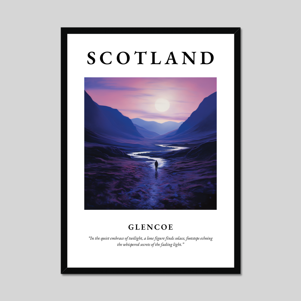 Poster of Glencoe, Scotland.