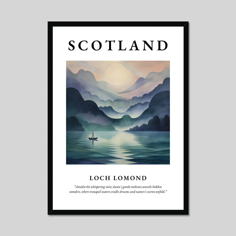 Poster of Loch Lomond, Scotland.