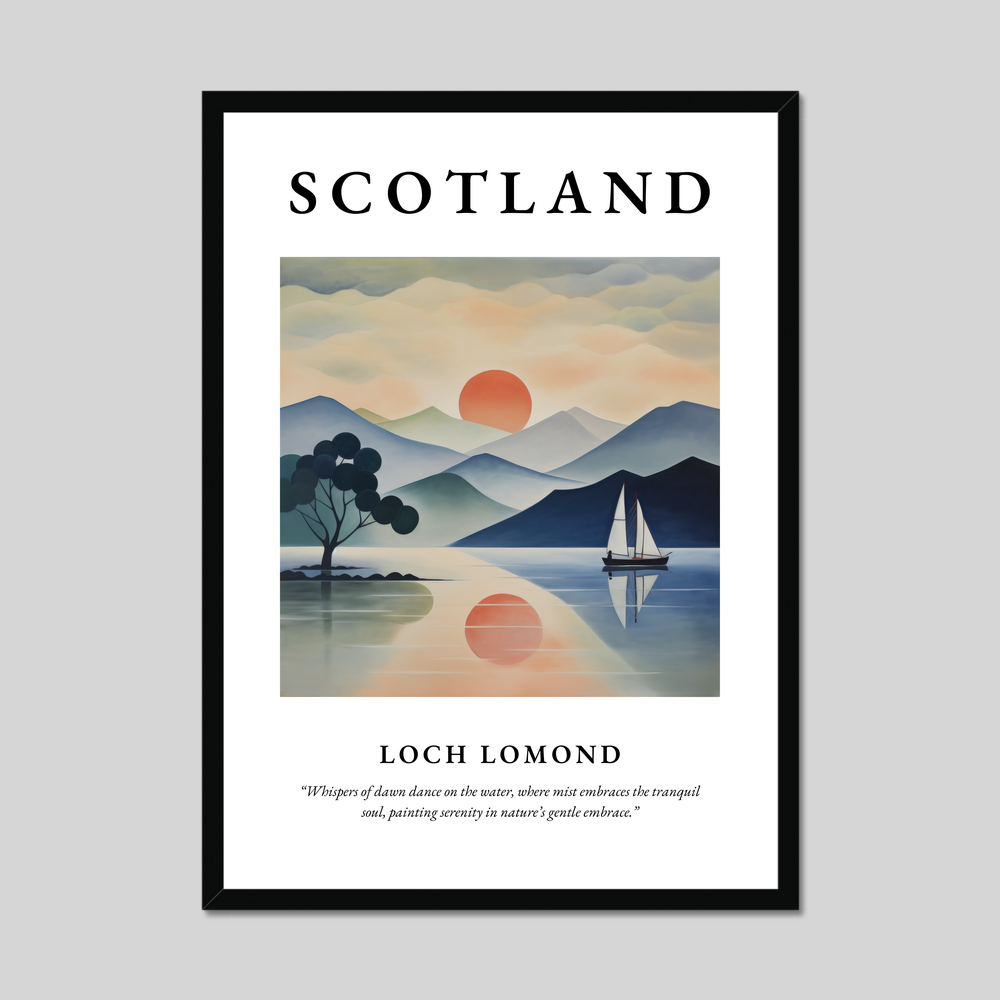 Poster of Loch Lomond, Scotland.