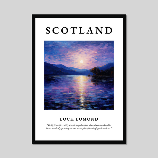 Poster of Loch Lomond, Scotland.