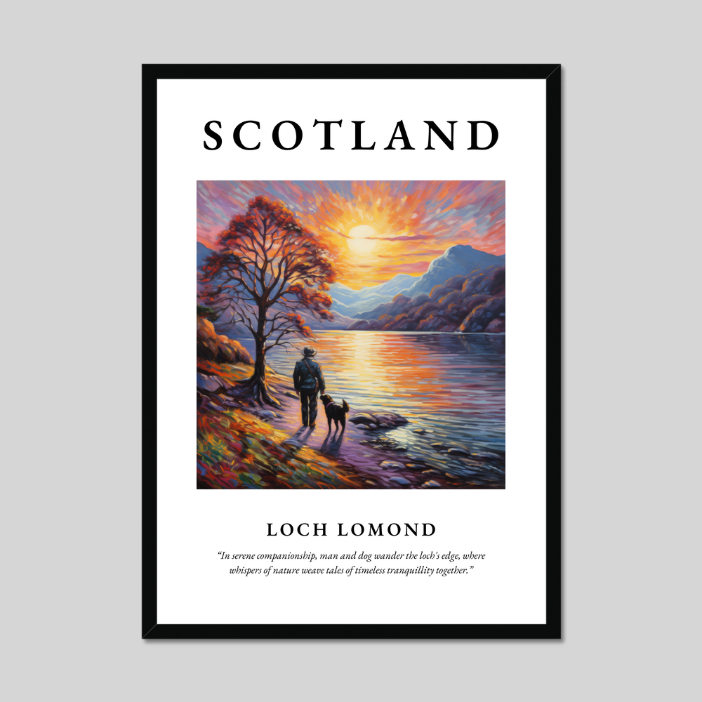 Poster of Loch Lomond, Scotland.