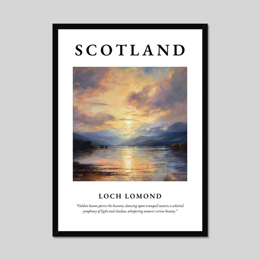 Poster of Loch Lomond, Scotland.