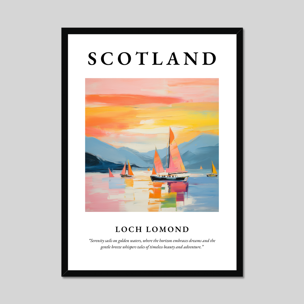 Poster of Loch Lomond, Scotland.