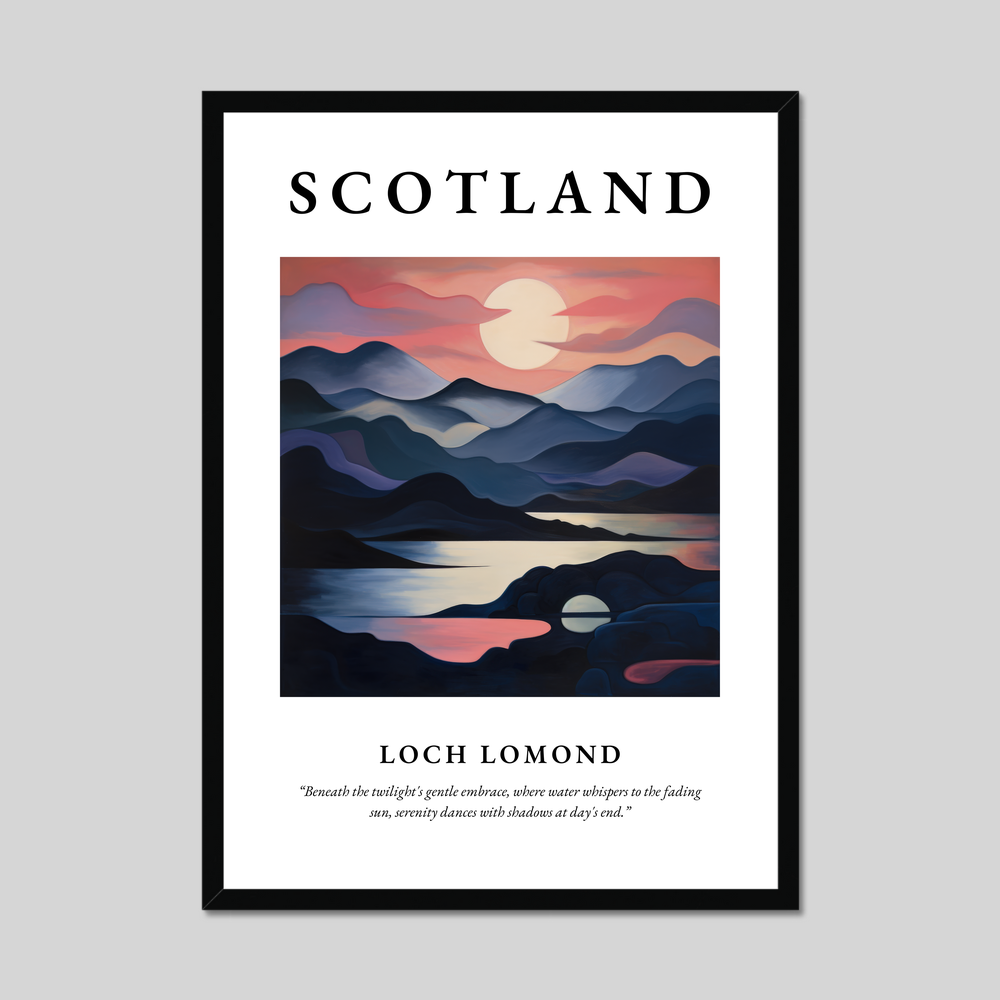 Poster of Loch Lomond, Scotland.