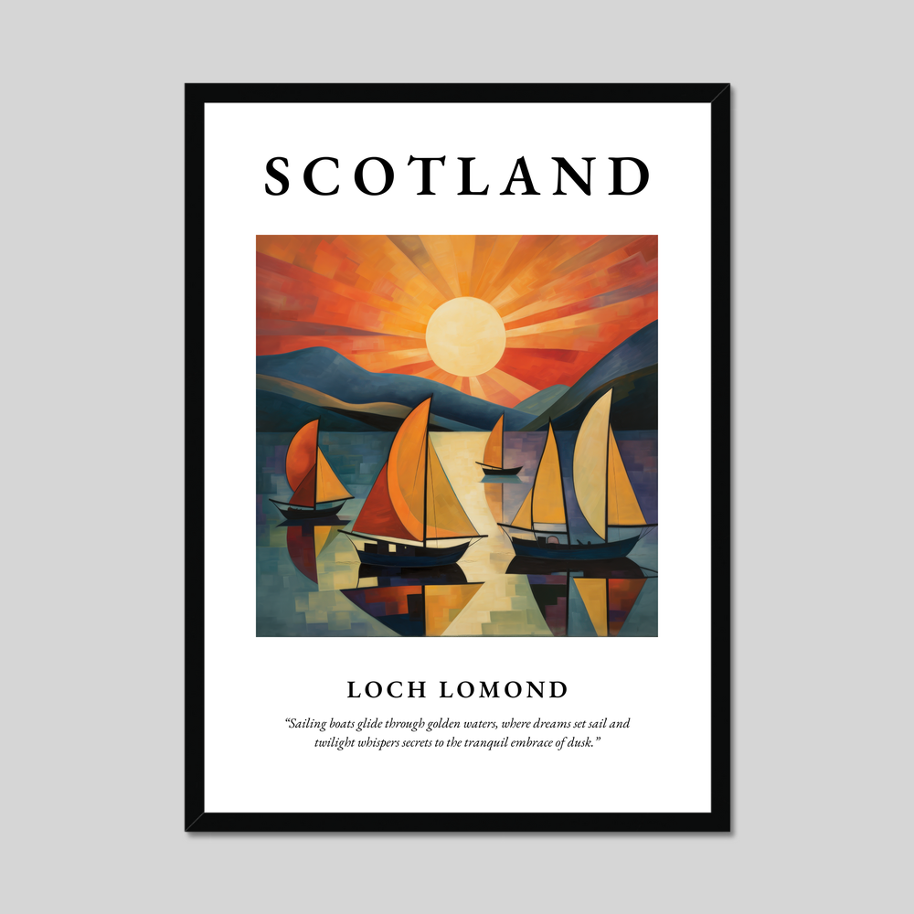 Poster of Loch Lomond, Scotland.