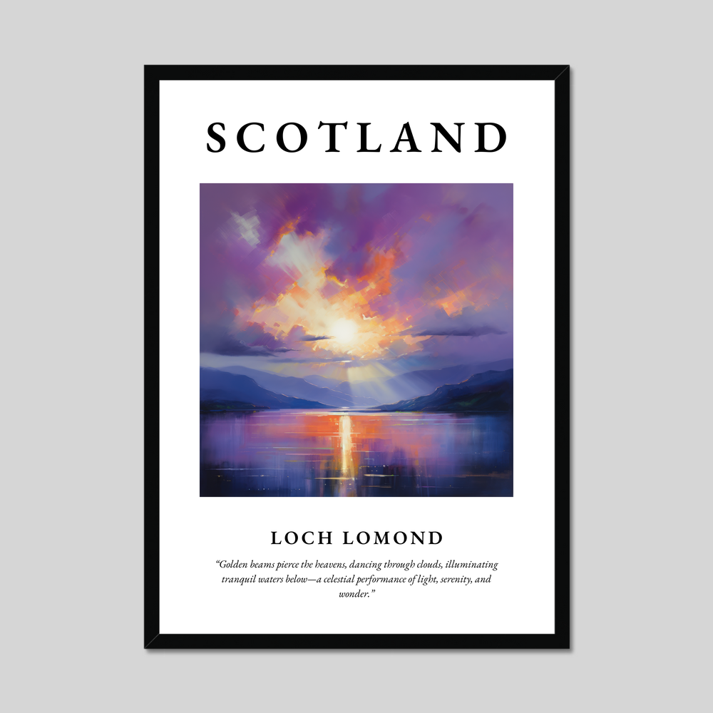 Poster of Loch Lomond, Scotland.