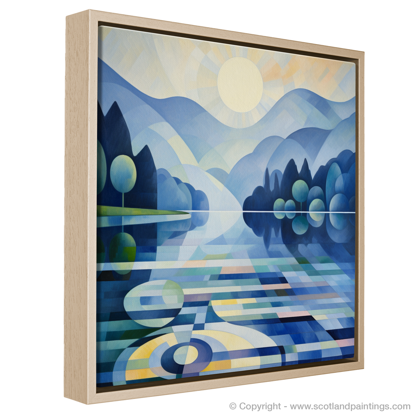 Painting and Art Print of Misty morning on Loch Lomond entitled "Misty Melodies of Loch Lomond".