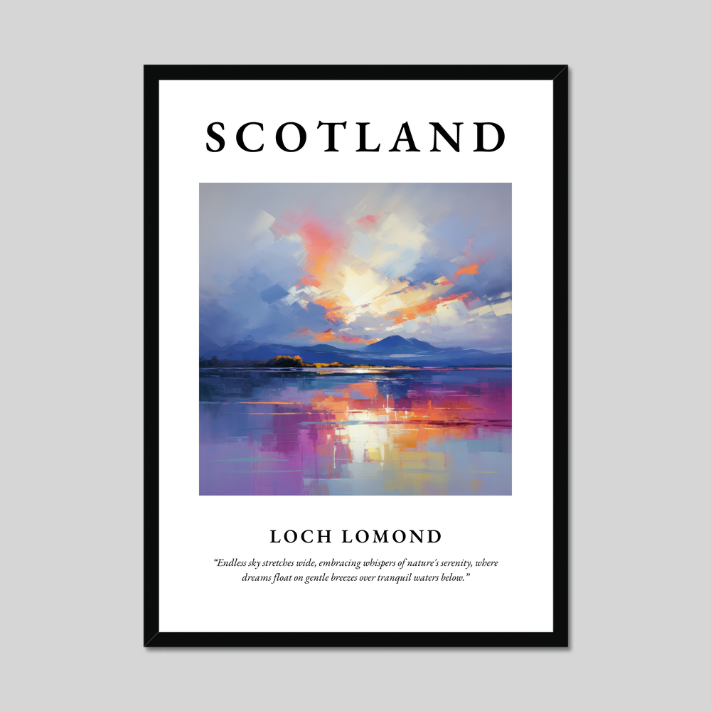 Poster of Loch Lomond, Scotland.