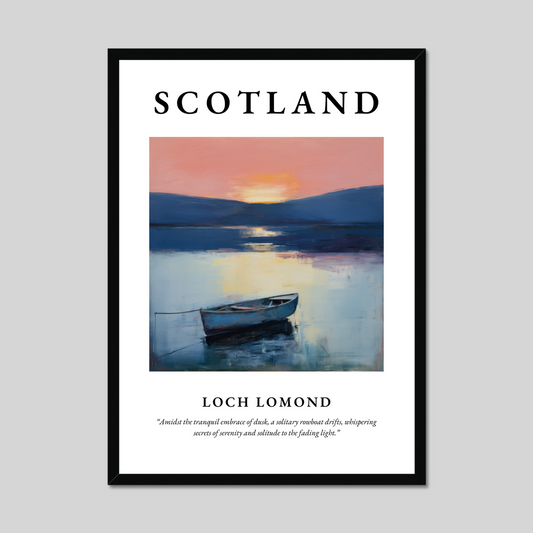 Poster of Loch Lomond, Scotland.