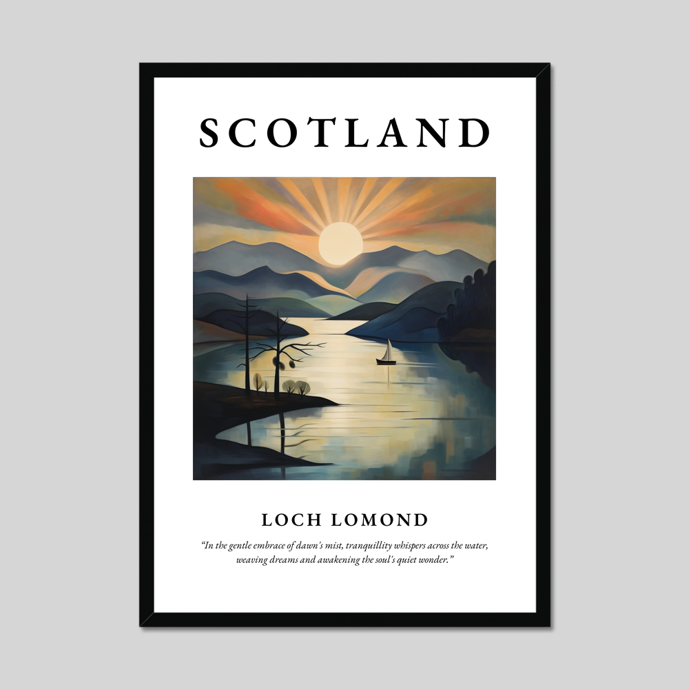 Poster of Loch Lomond, Scotland.