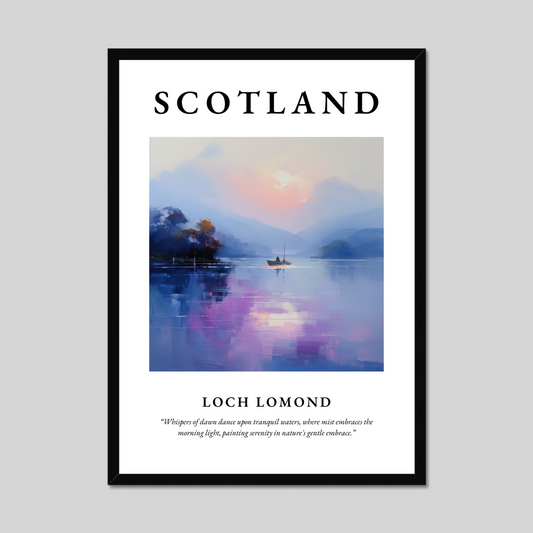 Poster of Loch Lomond, Scotland.