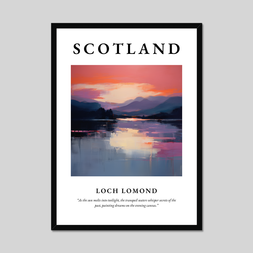 Poster of Loch Lomond, Scotland.