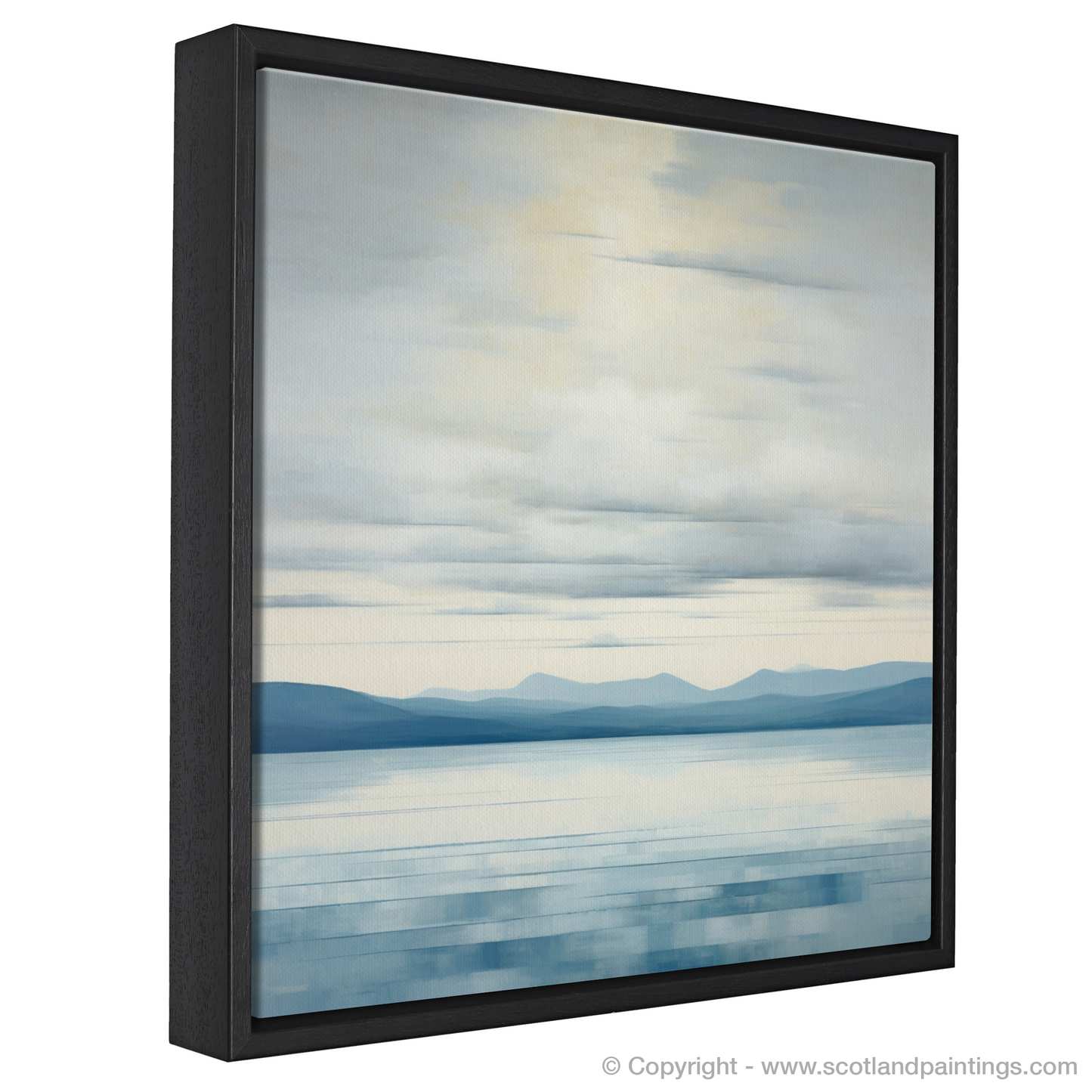 Painting and Art Print of A huge sky above Loch Lomond entitled "Tranquil Horizons of Loch Lomond".