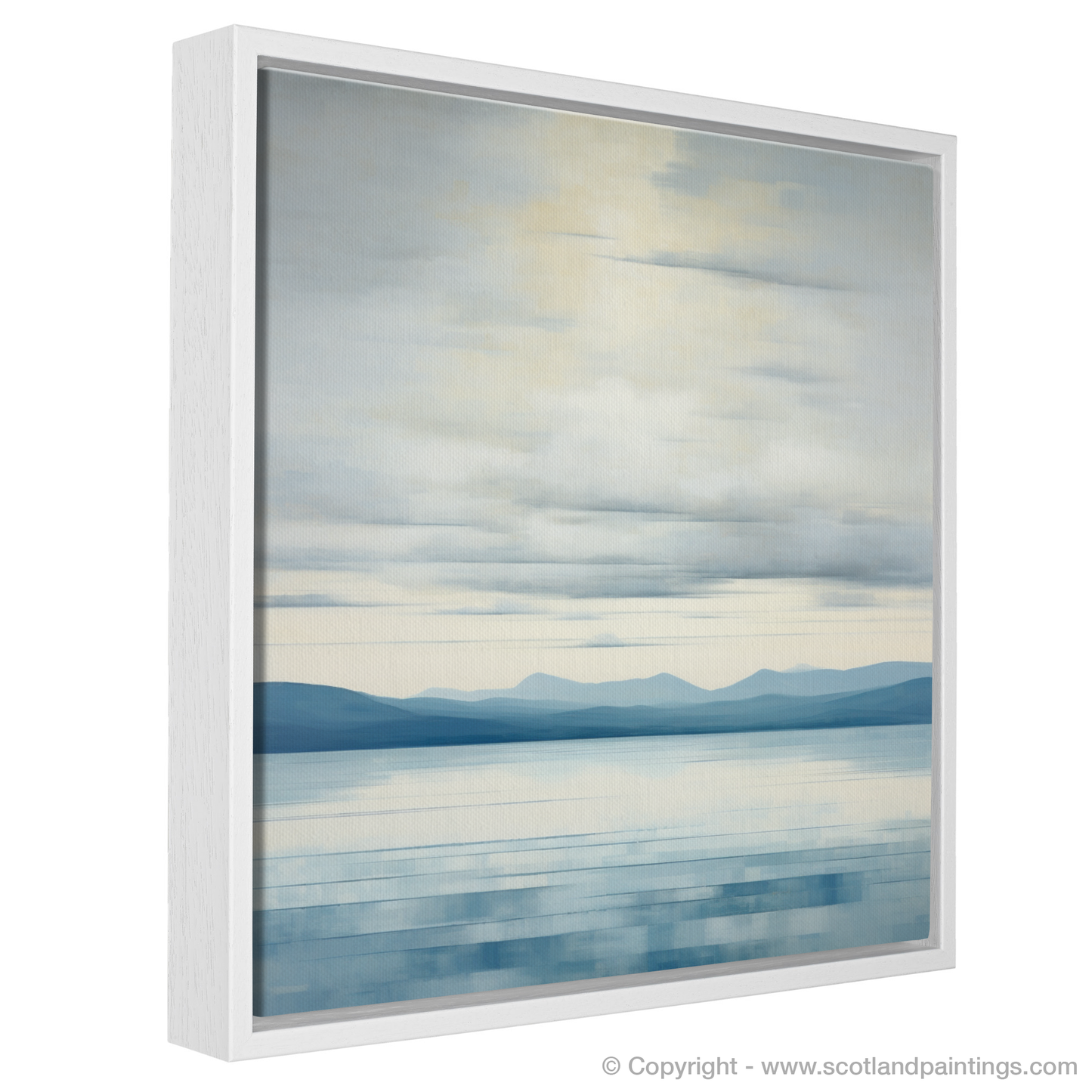 Painting and Art Print of A huge sky above Loch Lomond entitled "Tranquil Horizons of Loch Lomond".