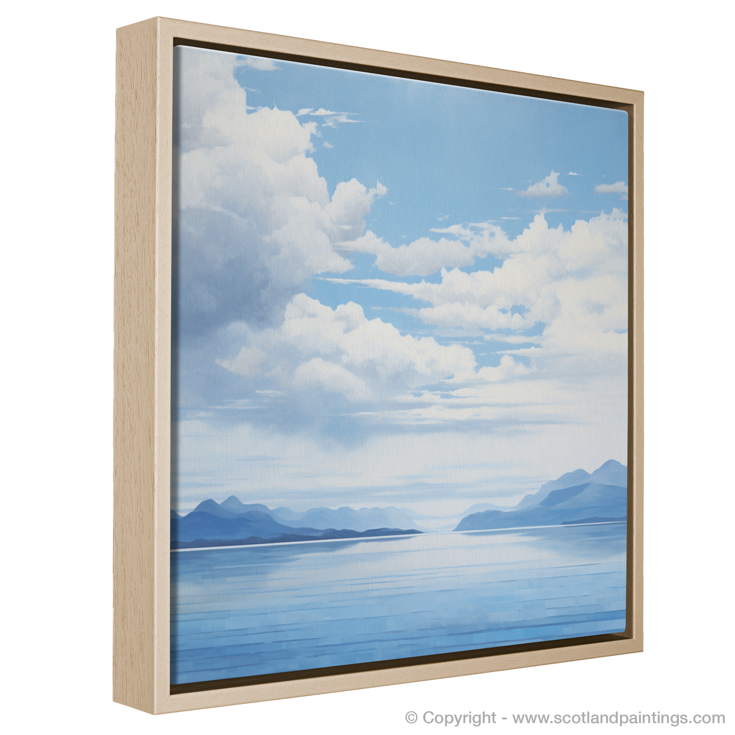 Painting and Art Print of A huge sky above Loch Lomond entitled "Serenity of Loch Lomond Skies".