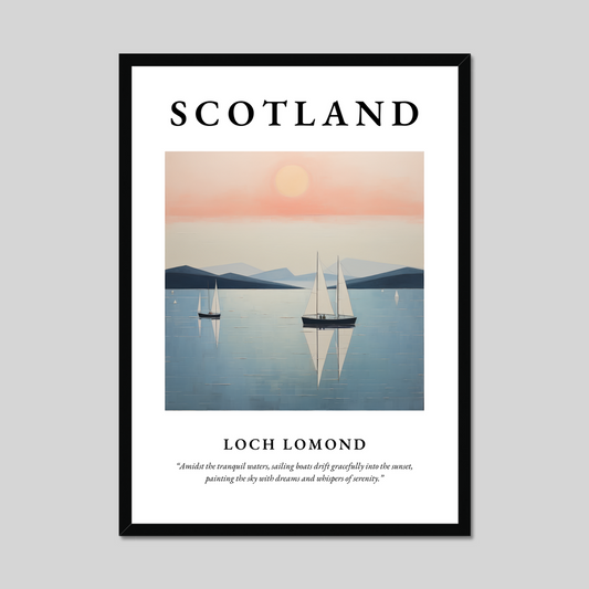 Poster of Loch Lomond, Scotland.