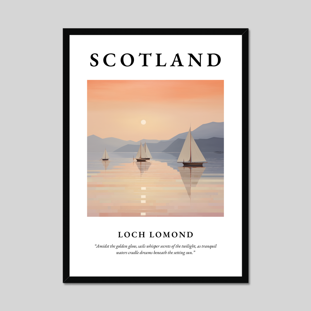 Poster of Loch Lomond, Scotland.