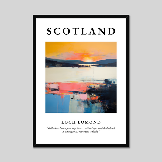 Poster of Loch Lomond, Scotland.