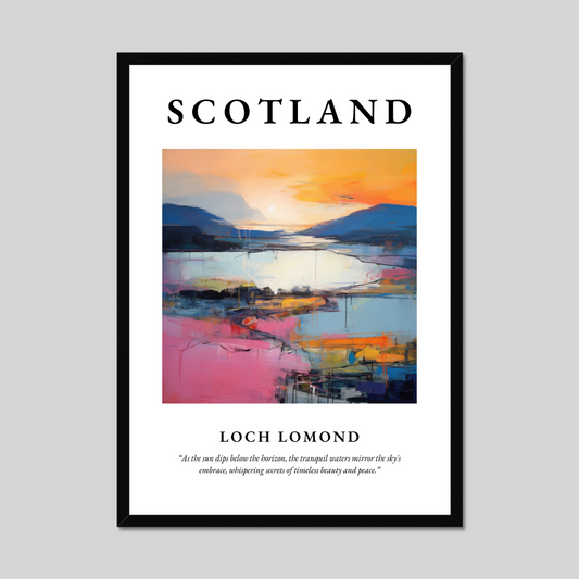 Poster of Loch Lomond, Scotland.