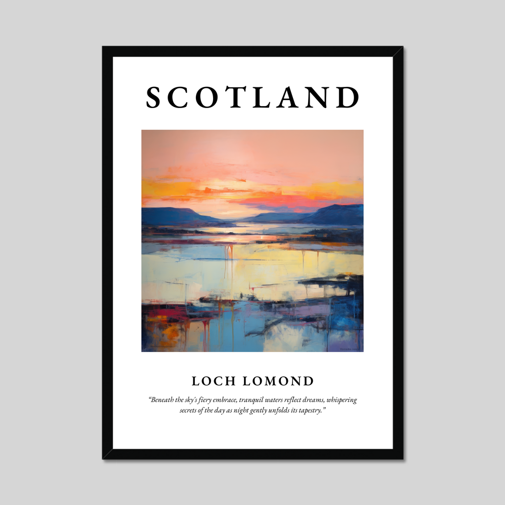 Poster of Loch Lomond, Scotland.