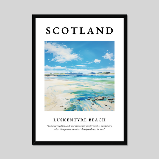 Poster of Luskentyre Beach, Scotland.