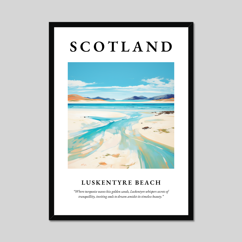 Poster of Luskentyre Beach, Scotland.