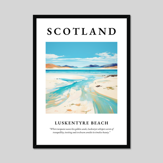 Poster of Luskentyre Beach, Scotland.