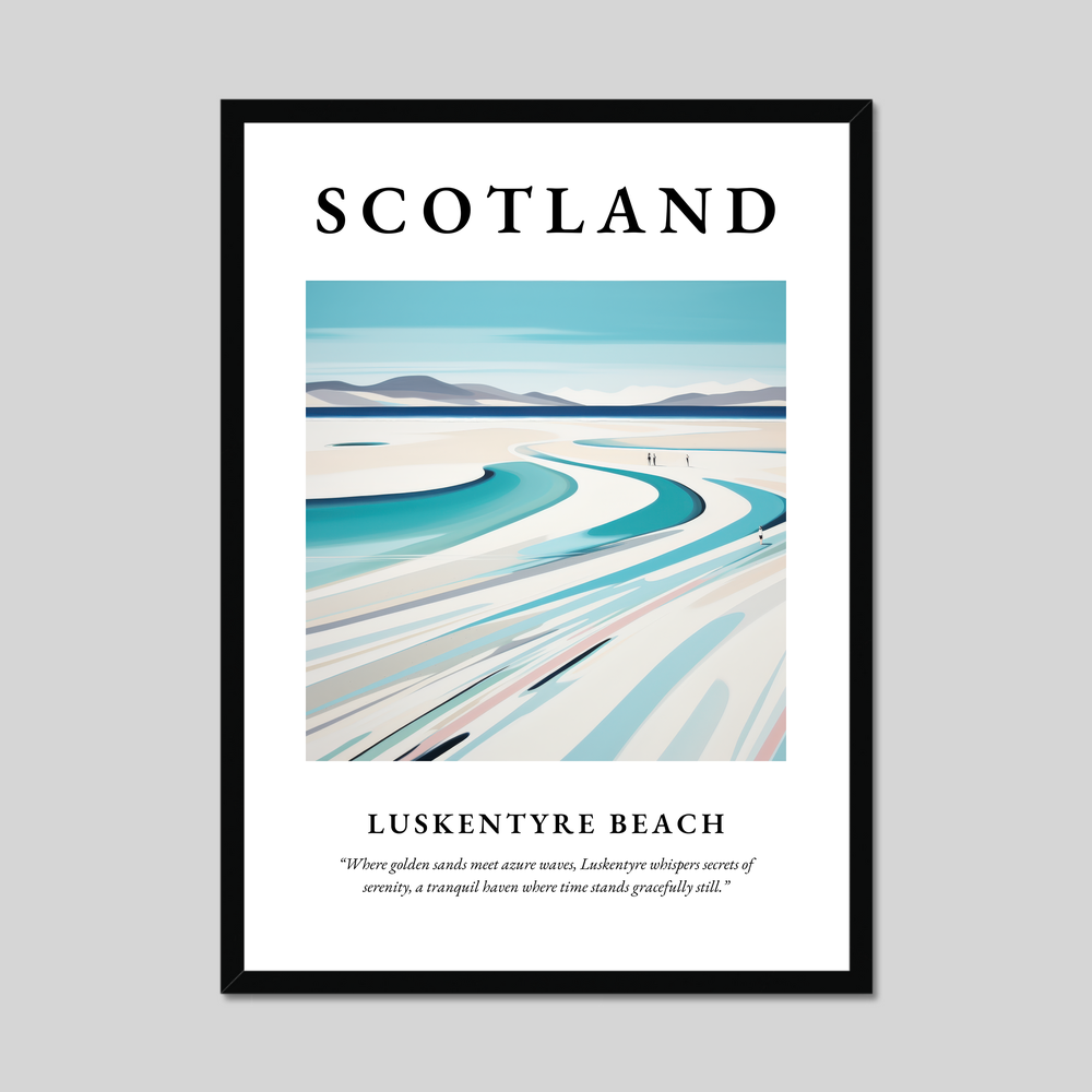 Poster of Luskentyre Beach, Scotland.