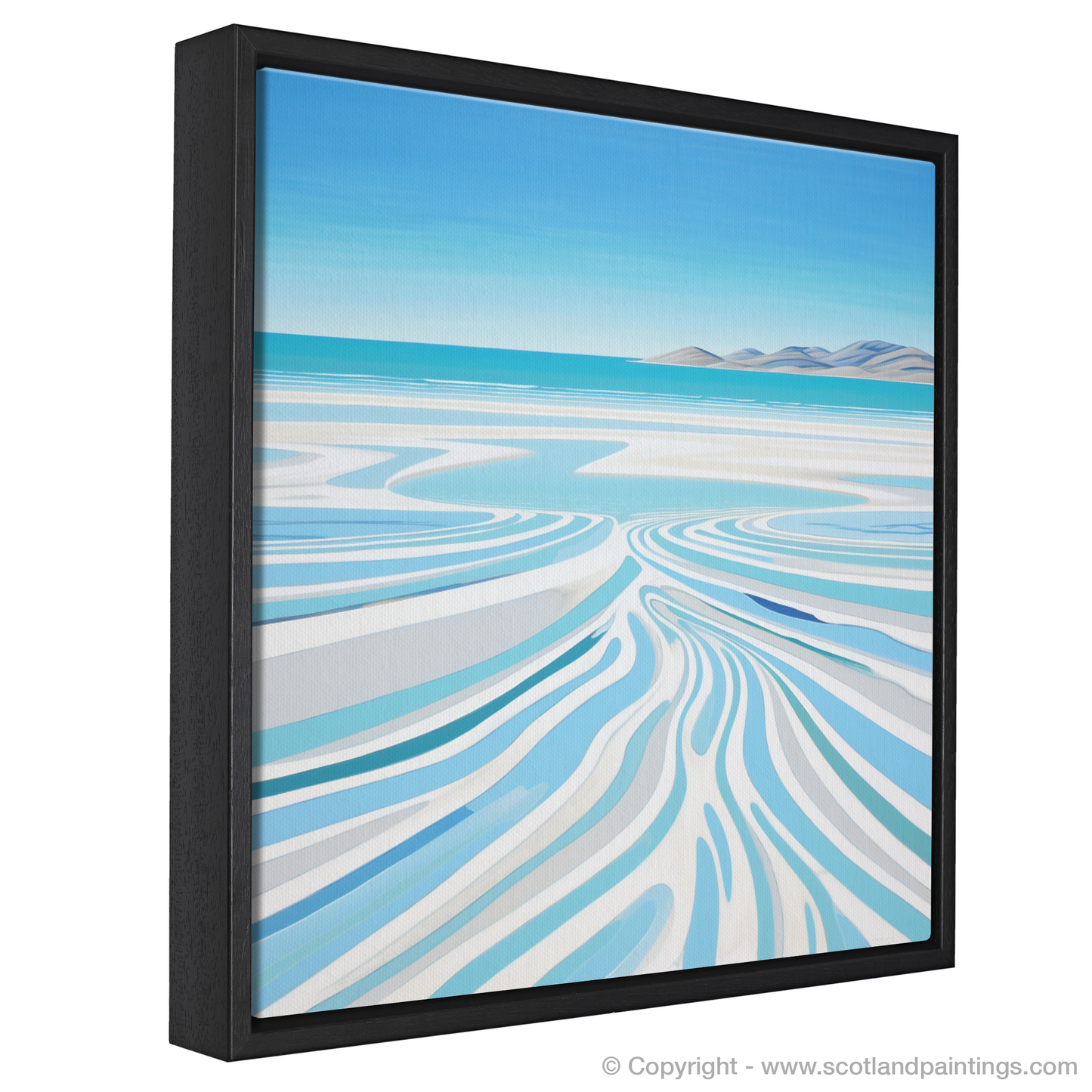 Painting and Art Print of Luskentyre Beach, Isle of Harris entitled "Luskentyre Beach Rhythms".